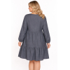 PLUS SIZE ΦΟΡΕΜΑ MINI ΜΑΚΡΥΜΑΝΙΚΟ