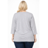 PLUS SIZE ΜΠΛΟΥΖΑ ΜΑΚΡΥΜΑΝΙΚΗ