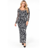 PLUS SIZE ΦΟΡΕΜΑ MAXI ΜΑΚΡΥΜΑΝΙΚΟ
