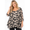PLUS SIZE ΜΠΛΟΥΖΑ ΜΑΚΡΥΜΑΝΙΚΗ