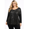 PLUS SIZE ΜΠΛΟΥΖΑ ΜΑΚΡΥΜΑΝΙΚΗ