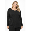 PLUS SIZE ΜΠΛΟΥΖΑ ΜΑΚΡΥΜΑΝΙΚΗ