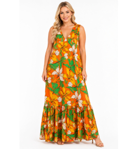 PLUS SIZE ΦΟΡΕΜΑ MAXI ΑΜΑΝΙΚΟ