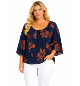 PLUS SIZE ΜΠΛΟΥΖΑ ΚΟΝΤΟΜΑΝΙΚΗ
