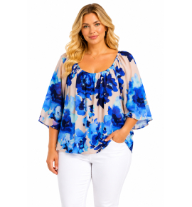 PLUS SIZE ΜΠΛΟΥΖΑ ΚΟΝΤΟΜΑΝΙΚΗ