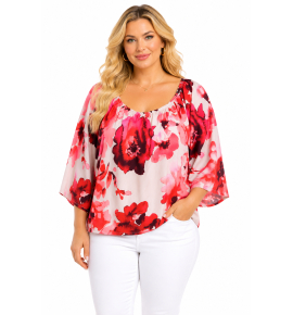 PLUS SIZE ΜΠΛΟΥΖΑ ΚΟΝΤΟΜΑΝΙΚΗ