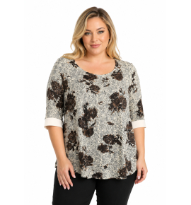 PLUS SIZE ΜΠΛΟΥΖΑ ΚΟΝΤΟΜΑΝΙΚΗ