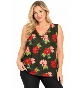 PLUS SIZE ΜΠΛΟΥΖΑ ΑΜΑΝΙΚΗ