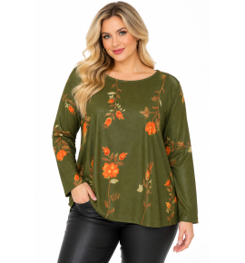 PLUS SIZE ΜΠΛΟΥΖΑ ΜΑΚΡΥΜΑΝΙΚΗ