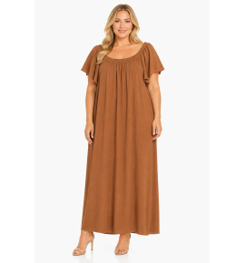 PLUS SIZE ΦΟΡΕΜΑ MAXI ΚΟΝΤΟΜΑΝΙΚΟ