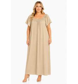 PLUS SIZE ΦΟΡΕΜΑ MAXI ΚΟΝΤΟΜΑΝΙΚΟ