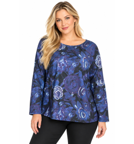 PLUS SIZE ΜΠΛΟΥΖΑ ΜΑΚΡΥΜΑΝΙΚΗ