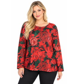 PLUS SIZE ΜΠΛΟΥΖΑ ΜΑΚΡΥΜΑΝΙΚΗ