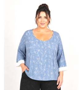 PLUS SIZE ΜΠΛΟΥΖΑ 3/4