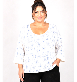 PLUS SIZE ΜΠΛΟΥΖΑ 3/4