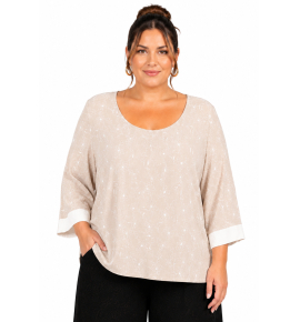 PLUS SIZE ΜΠΛΟΥΖΑ 3/4