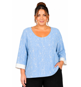 PLUS SIZE ΜΠΛΟΥΖΑ 3/4