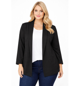 PLUS SIZE ΖΑΚΕΤΑ ΜΑΚΡΥΜΑΝΙΚΗ