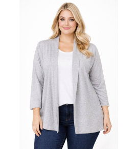 PLUS SIZE ΖΑΚΕΤΑ ΜΑΚΡΥΜΑΝΙΚΗ