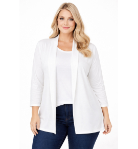 PLUS SIZE ΖΑΚΕΤΑ ΜΑΚΡΥΜΑΝΙΚΗ