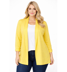 PLUS SIZE ΖΑΚΕΤΑ ΜΑΚΡΥΜΑΝΙΚΗ