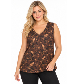 PLUS SIZE ΜΠΛΟΥΖΑ ΑΜΑΝΙΚΗ