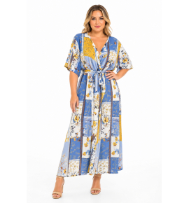 PLUS SIZE ΦΟΡΕΜΑ MAXI  ΚΟΝΤΟΜΑΝΙΚΟ