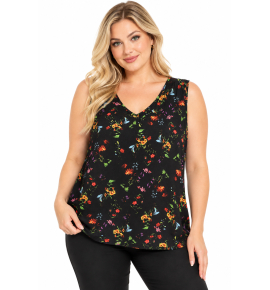 PLUS SIZE ΜΠΛΟΥΖΑ ΑΜΑΝΙΚΗ