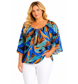 PLUS SIZE ΜΠΛΟΥΖΑ ΚΟΝΤΟΜΑΝΙΚΗ