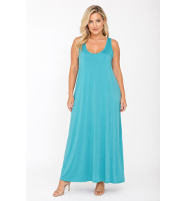 PLUS SIZE ΦΟΡΕΜΑ MAXI ΑΜΑΝΙΚΟ