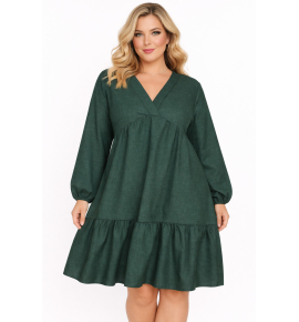 PLUS SIZE ΦΟΡΕΜΑ MINI ΜΑΚΡΥΜΑΝΙΚΟ