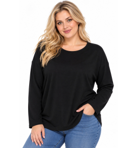 PLUS SIZE ΜΠΛΟΥΖΑ ΜΑΚΡΥΜΑΝΙΚΗ