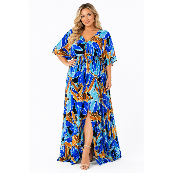 PLUS SIZE ΦΟΡΕΜΑ MAXI ΚΟΝΤΟΜΑΝΙΚΟ