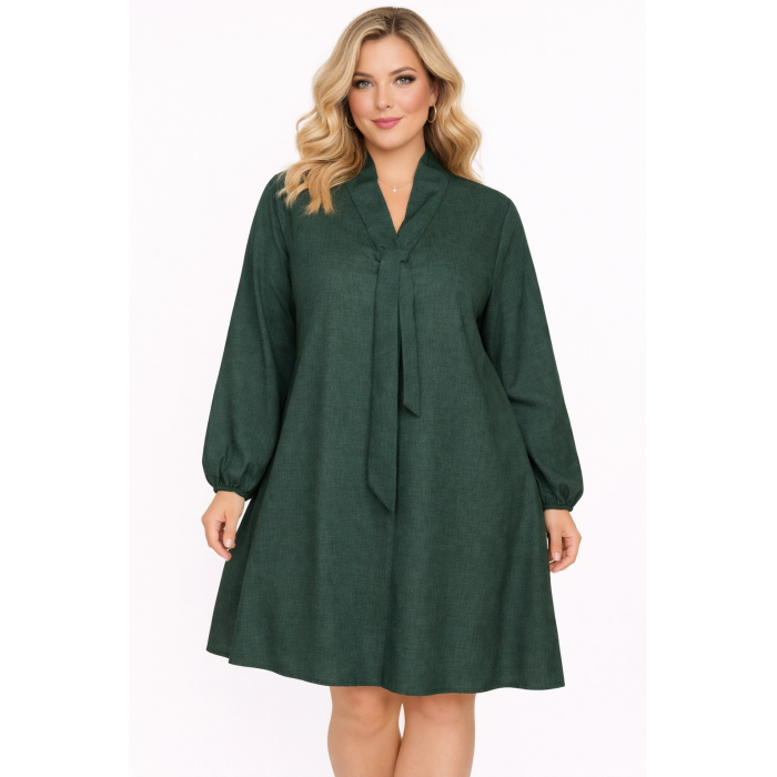 PLUS SIZE ΦΟΡΕΜΑ MINI ΜΑΚΡΥΜΑΝΙΚΟ