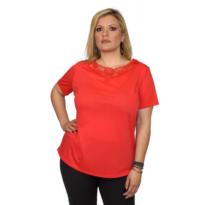 PLUS SIZE ΜΠΛΟΥΖΑ ΚΟΝΤΟΜΑΝΙΚΗ