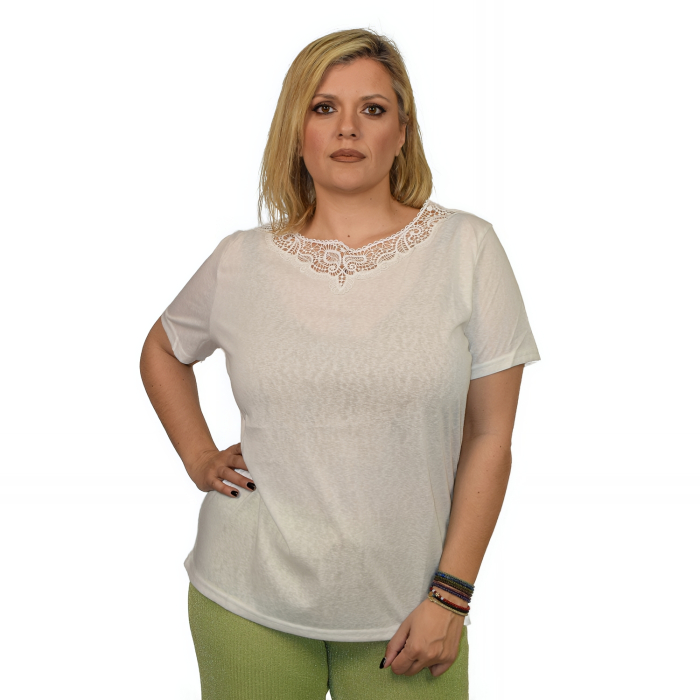 PLUS SIZE ΜΠΛΟΥΖΑ ΚΟΝΤΟΜΑΝΙΚΗ