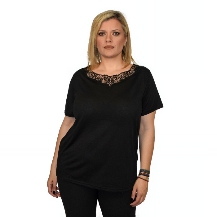 PLUS SIZE ΜΠΛΟΥΖΑ ΚΟΝΤΟΜΑΝΙΚΗ