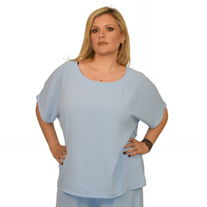 PLUS SIZE ΜΠΛΟΥΖΑ ΚΟΝΤΟΜΑΝΙΚΗ