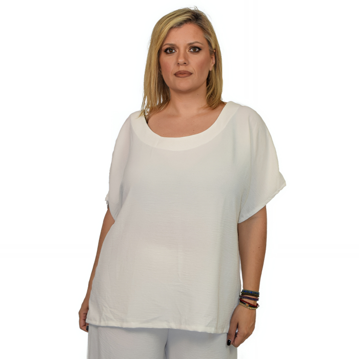 PLUS SIZE ΜΠΛΟΥΖΑ ΚΟΝΤΟΜΑΝΙΚΗ