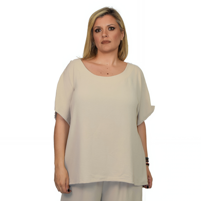 PLUS SIZE ΜΠΛΟΥΖΑ ΚΟΝΤΟΜΑΝΙΚΗ