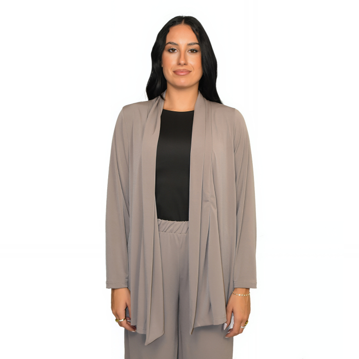 PLUS SIZE ΖΑΚΕΤΑ ΜΑΚΡΥΜΑΝΙΚΗ