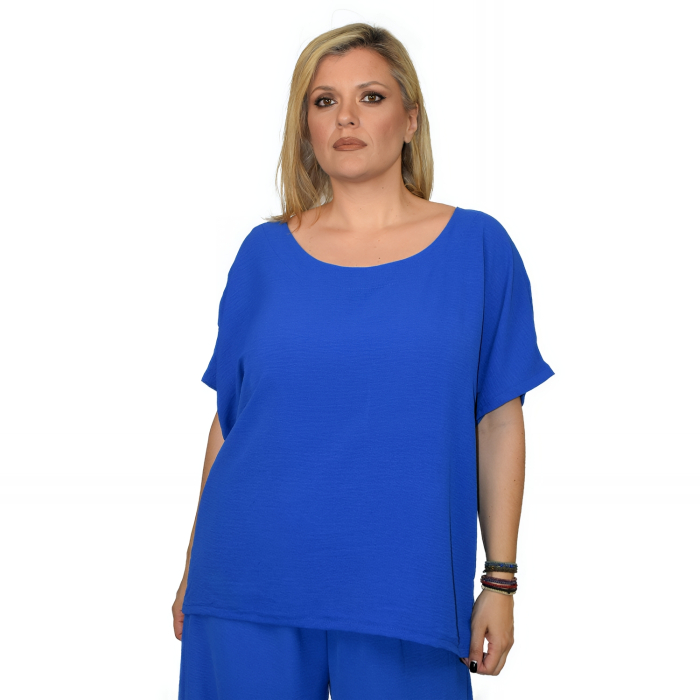 PLUS SIZE ΜΠΛΟΥΖΑ ΚΟΝΤΟΜΑΝΙΚΗ