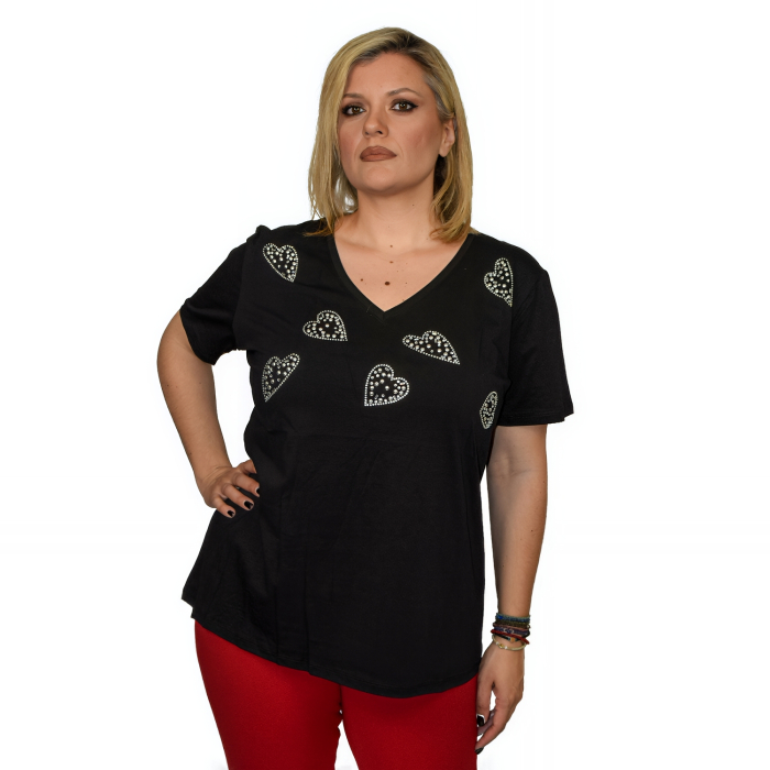 PLUS SIZE ΜΠΛΟΥΖΑ ΚΟΝΤΟΜΑΝΙΚΗ