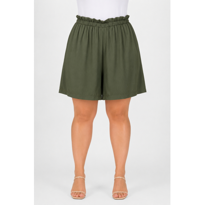 PLUS SIZE ΒΕΡΜΟΥΔΑ ΥΦΑΣΜΑΤΙΝΗ