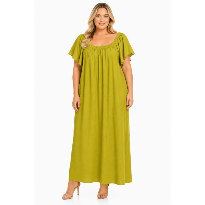 PLUS SIZE ΦΟΡΕΜΑ MAXI ΚΟΝΤΟΜΑΝΙΚΟ