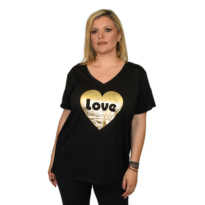 PLUS SIZE ΜΠΛΟΥΖΑ ΚΟΝΤΟΜΑΝΙΚΗ