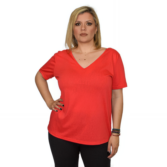 PLUS SIZE ΜΠΛΟΥΖΑ ΚΟΝΤΟΜΑΝΙΚΗ