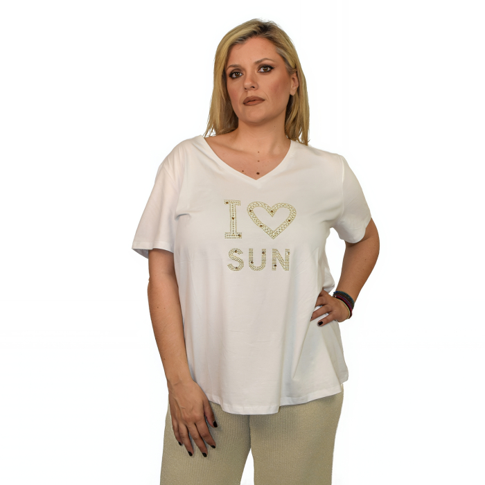 PLUS SIZE ΜΠΛΟΥΖΑ ΚΟΝΤΟΜΑΝΙΚΗ