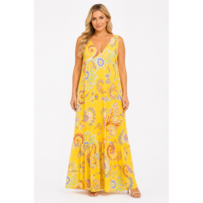 PLUS SIZE ΦΟΡΕΜΑ MAXI ΑΜΑΝΙΚΟ