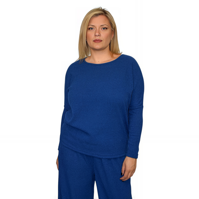 PLUS SIZE ΜΠΛΟΥΖΑ ΜΑΚΡΥΜΑΝΙΚΗ